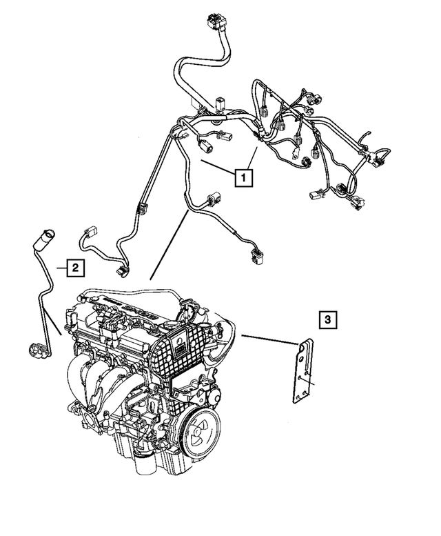 2007 Chrysler Sebring Transmission Wiring 4801320AD Mopar Estores