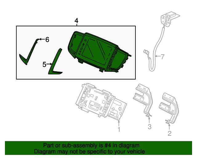 20172020 Honda Ridgeline Panel Assembly (Coo) 39541T6ZA11 Honda