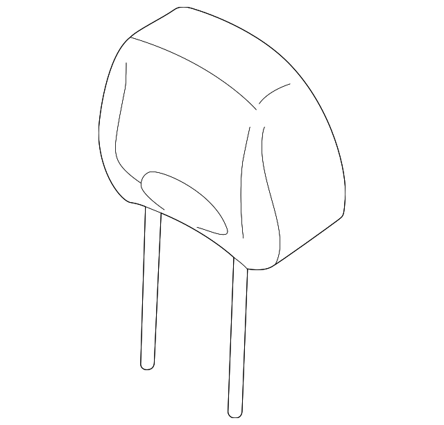 8870026000SDB Headrest 20012004 Hyundai Santa Fe World OEM