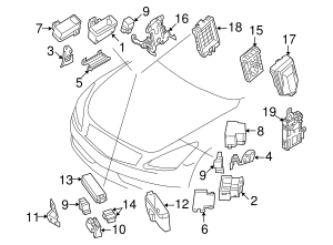 2013-2020 Nissan 370Z IPDM Integrated Power Distribution Module 284B7 ...