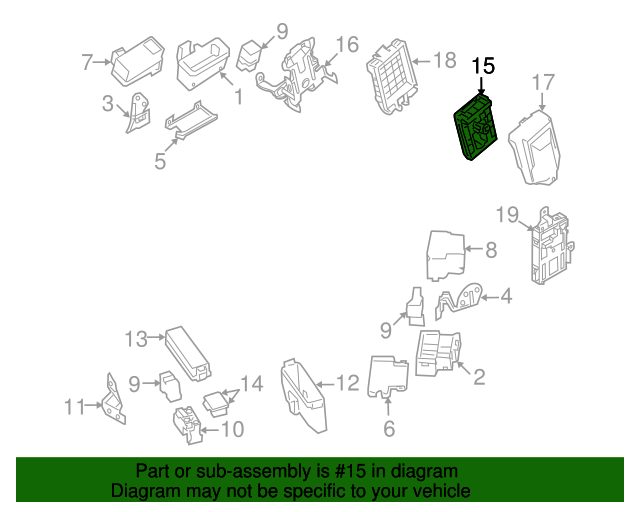 2013-2020 Nissan 370Z Controller Unit Ipdm Engine Room 284B7-1EA6B ...