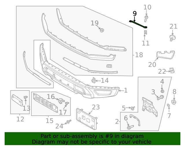Ford ML3Z-17B837-B - Inner Bracket - 2021 Ford F-150 | OEM Ford Parts ...