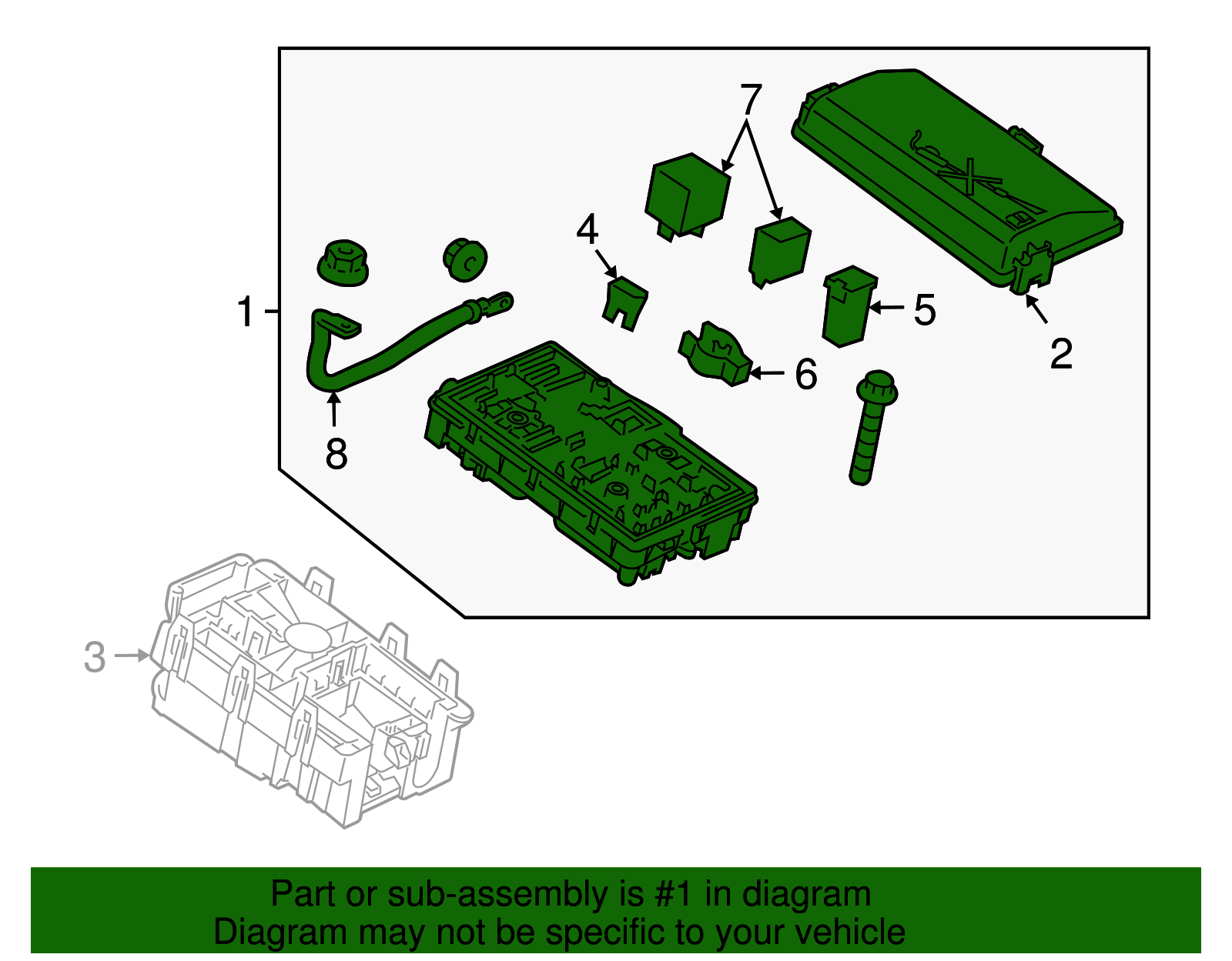 Front Compartment Fuse Block - GM (96982033)