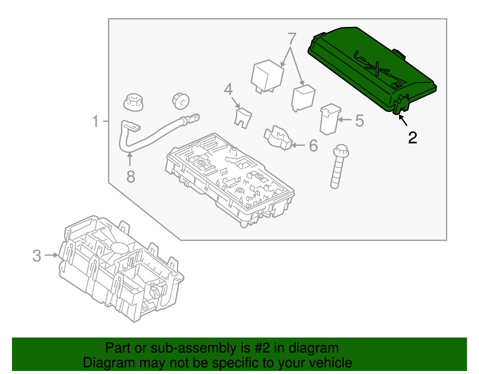 Front Compartment Fuse Block Cover - GM (96999740)