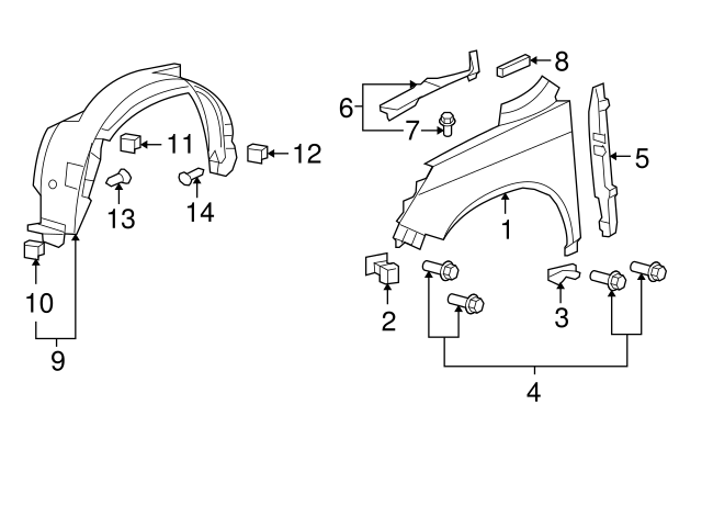 Genuine Honda 74100-SXS-A10 Fender Assembly