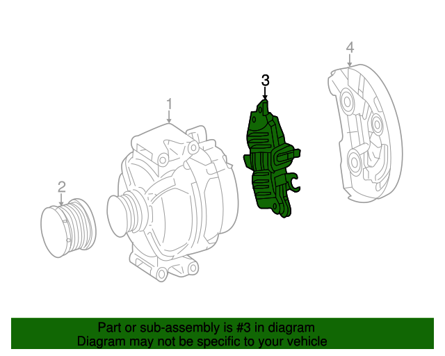 0041544006 Voltage Regulator 20142020 MercedesBenz Mercedes