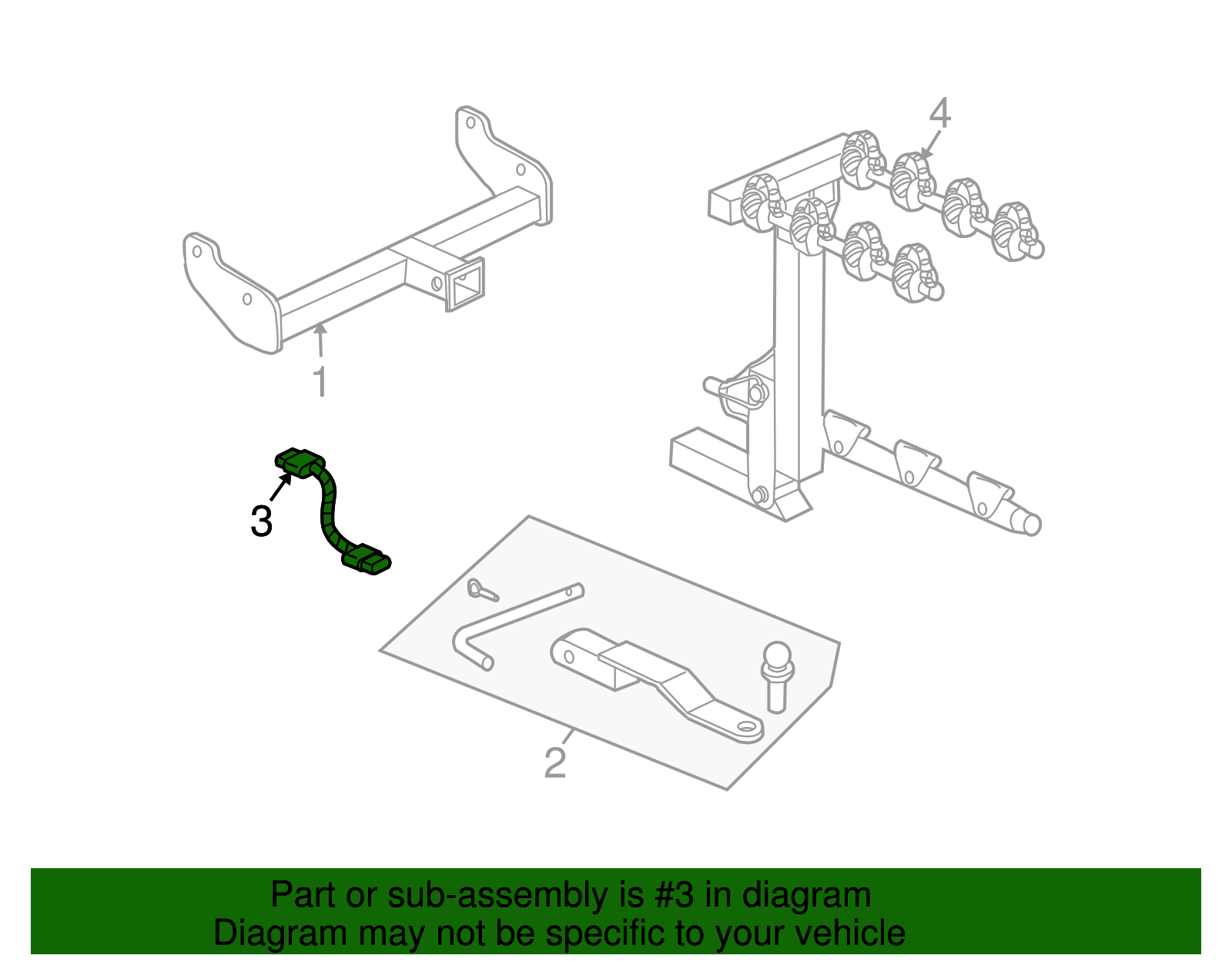 Harness Pkg, Trlr Wrg (7.068) - GM (12499844)