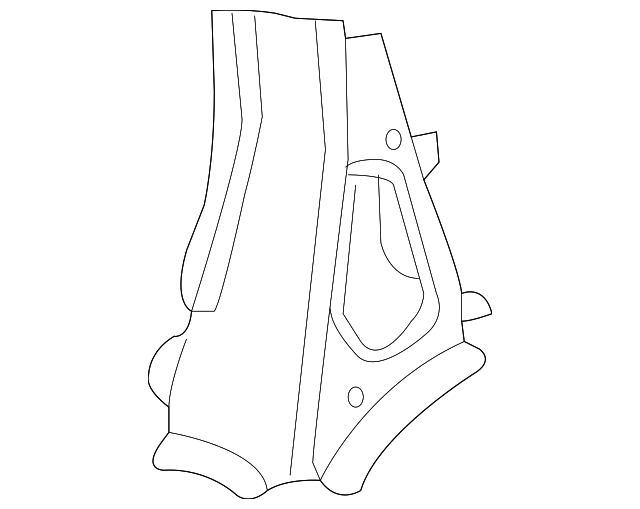 Passenger Side Quarter Inner and Rear Wheelhouse Panel Brace - Buick (25782168)