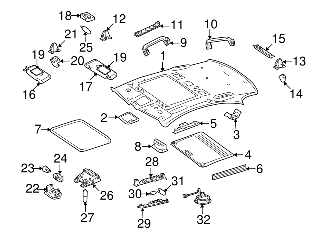 Sunshade - 2007-2013 Mercedes-Benz (221-780-03-40-8Q22) | MB Parts 