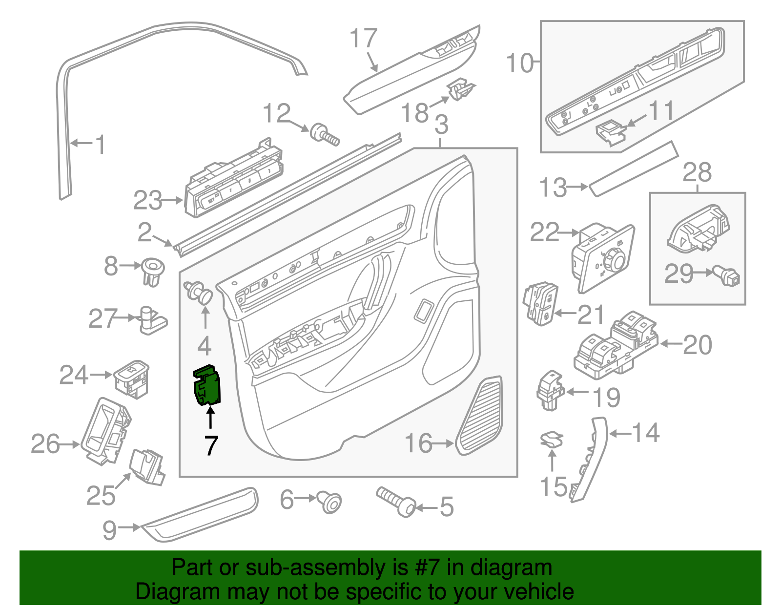 Door Panel Insulation - Volkswagen (7P6-868-102)