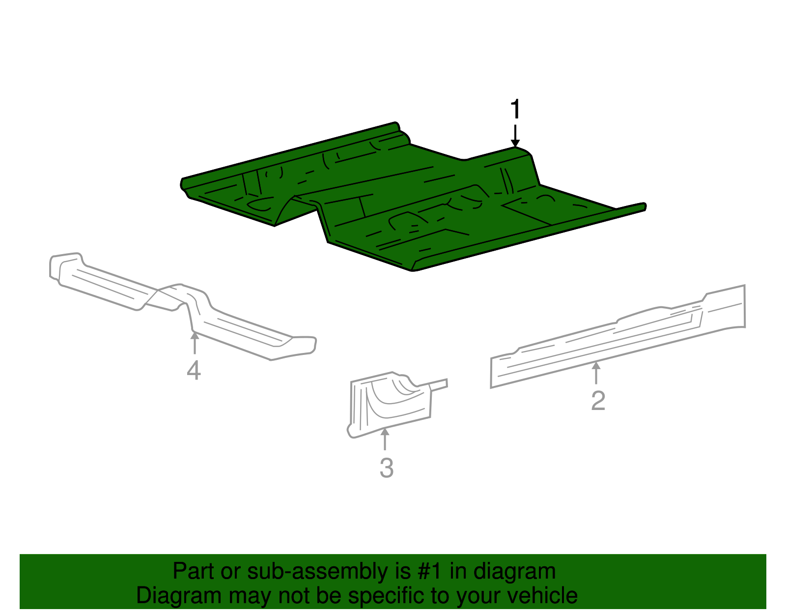 Floor Pan - Ford (YF1Z-5411135-AA)