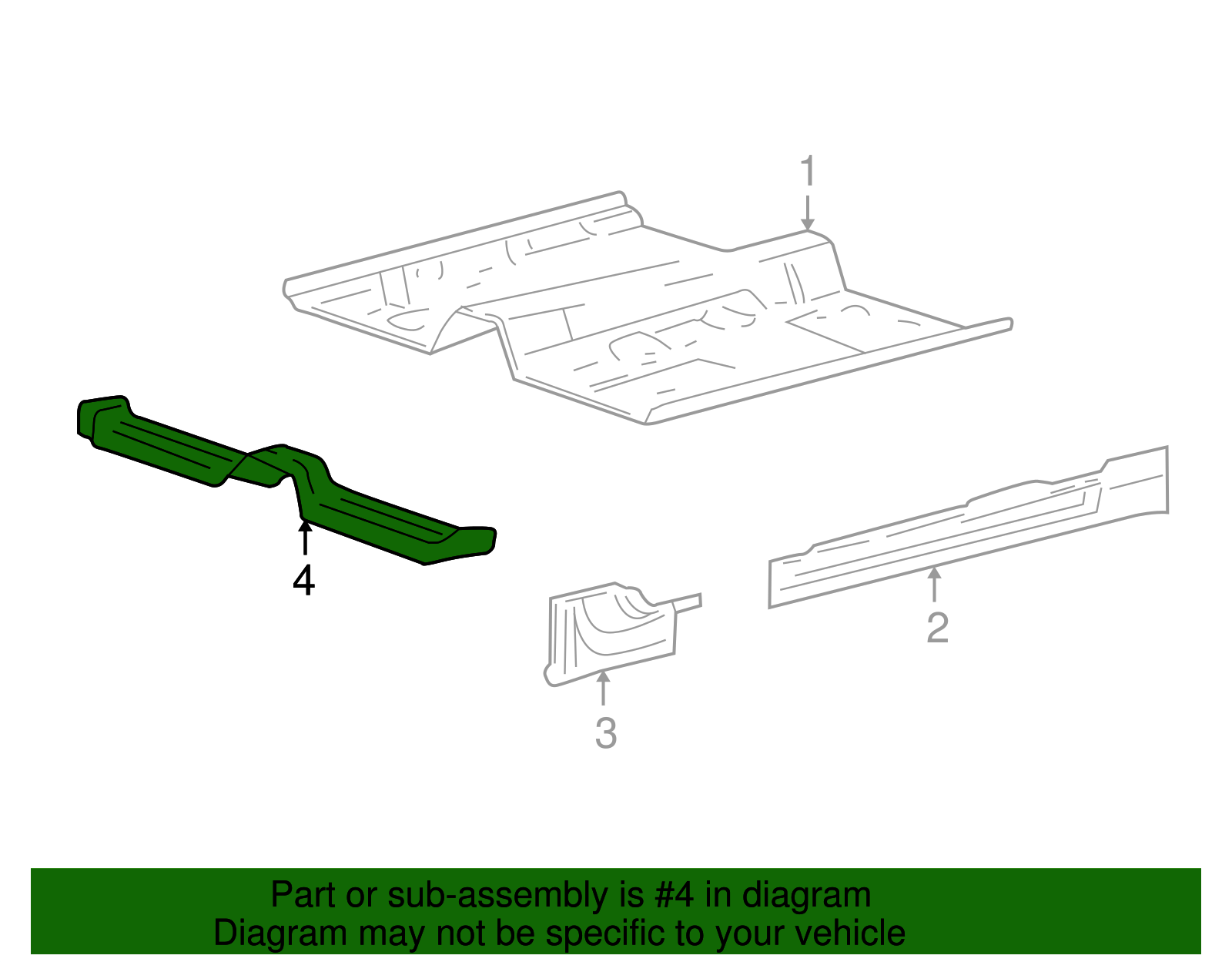 Floor Cross-Member - Ford (YF1Z-5410692-AA)