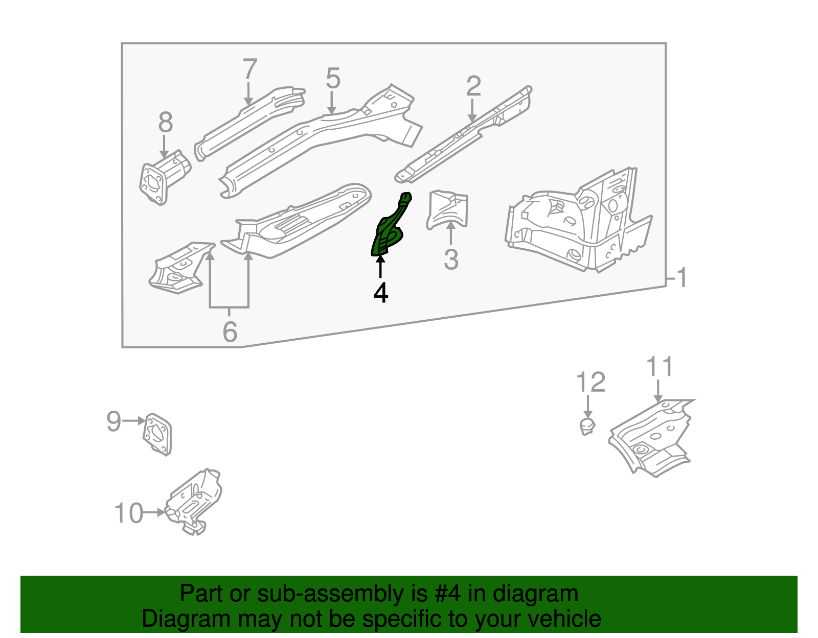 Apron Assembly Support - Volkswagen (8D0-805-870-D)