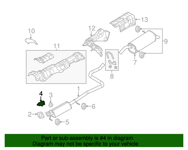 20112019 Ford Fiesta 20112013 Ford Fiesta 1.6L Exhaust Heat Shield