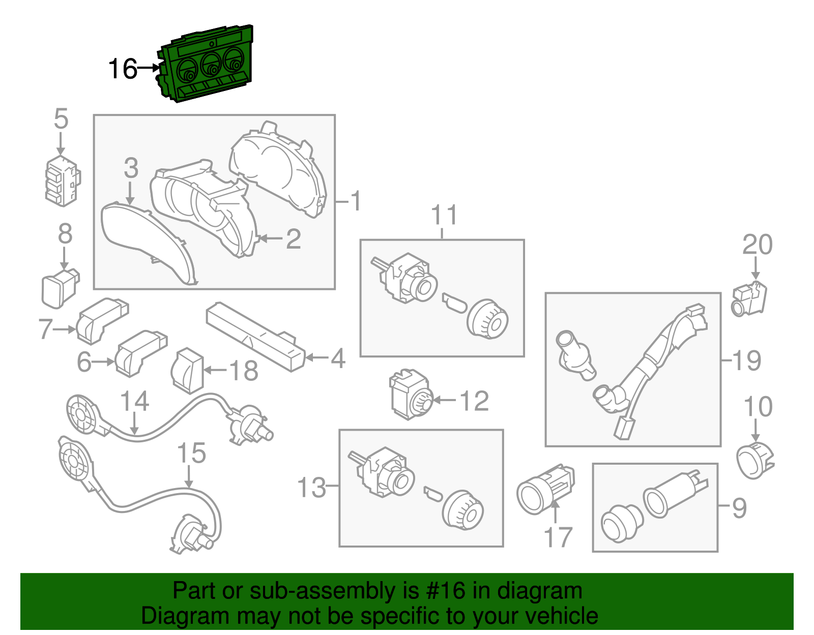 Dash Control Unit - Scion (SU003-07224)