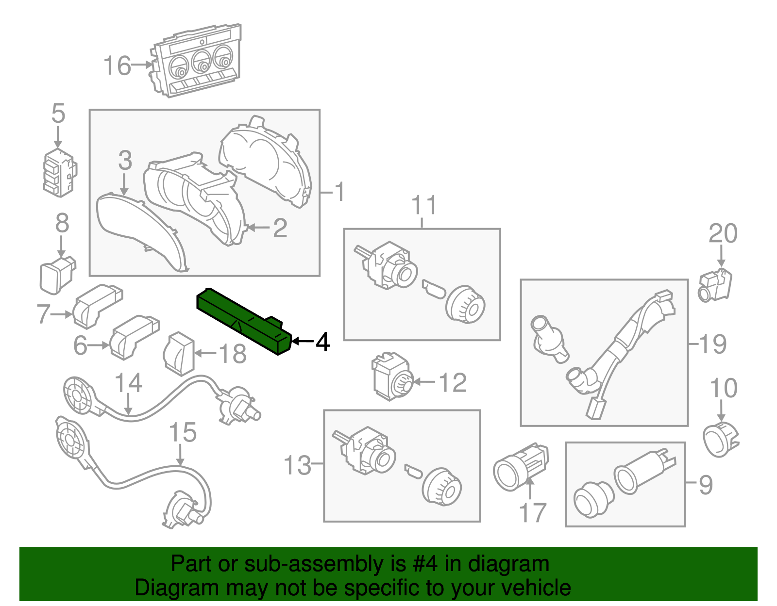 Hazard Switch - Scion (SU003-06145)