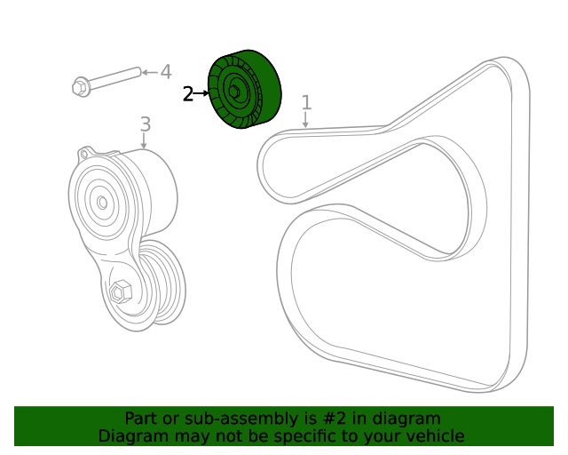 20202021 Ford Escape Idler Pulley CM5Z8678B QuirkParts