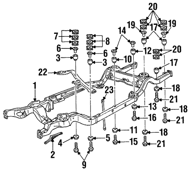 1993 Cadillac Fleetwood Frame Assembly 10203713 GM Parts Online