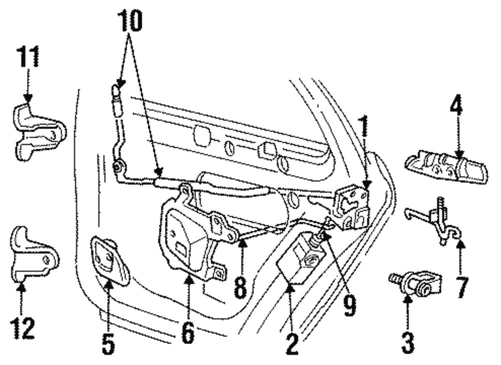 Upper Hinge - Ford (E8DZ-5426800-B)