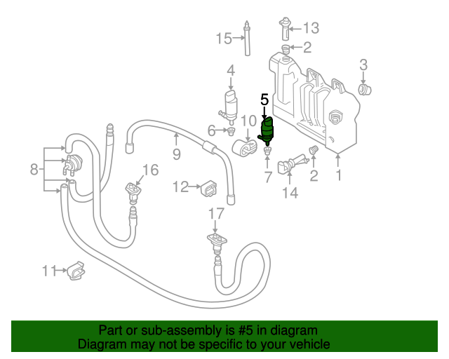 Genuine Washer Pump for 19972017 BMW OEM Part 67128362154 BMW
