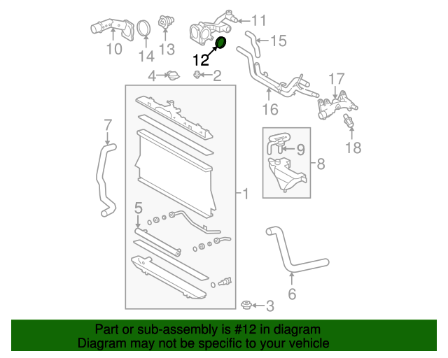 Genuine Toyota Thermostat Housing Gasket 16325-31010