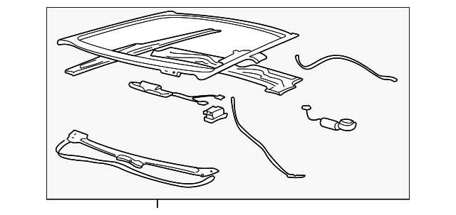 Module Assembly, Sun Roof (Less Glass & Sunshade) - GM (89023552)