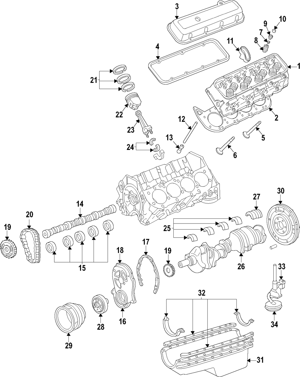 Crankshaft Bearing - GM (88894269)