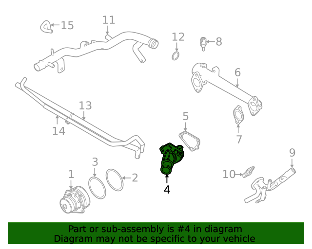 Genuine Nissan Engine Thermostat Assembly 21200-31U03 – OE Replacement 1995-2020