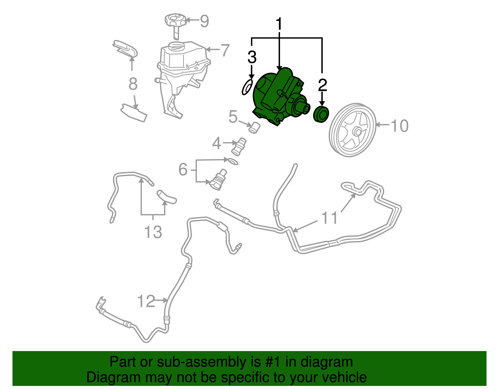 Pump Kit, P/S - GM (19433016)