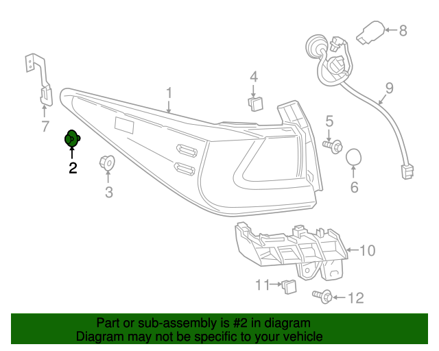 8149660010 Tail Lamp Assembly Guide For 20032022 Lexus Lexus OE Parts