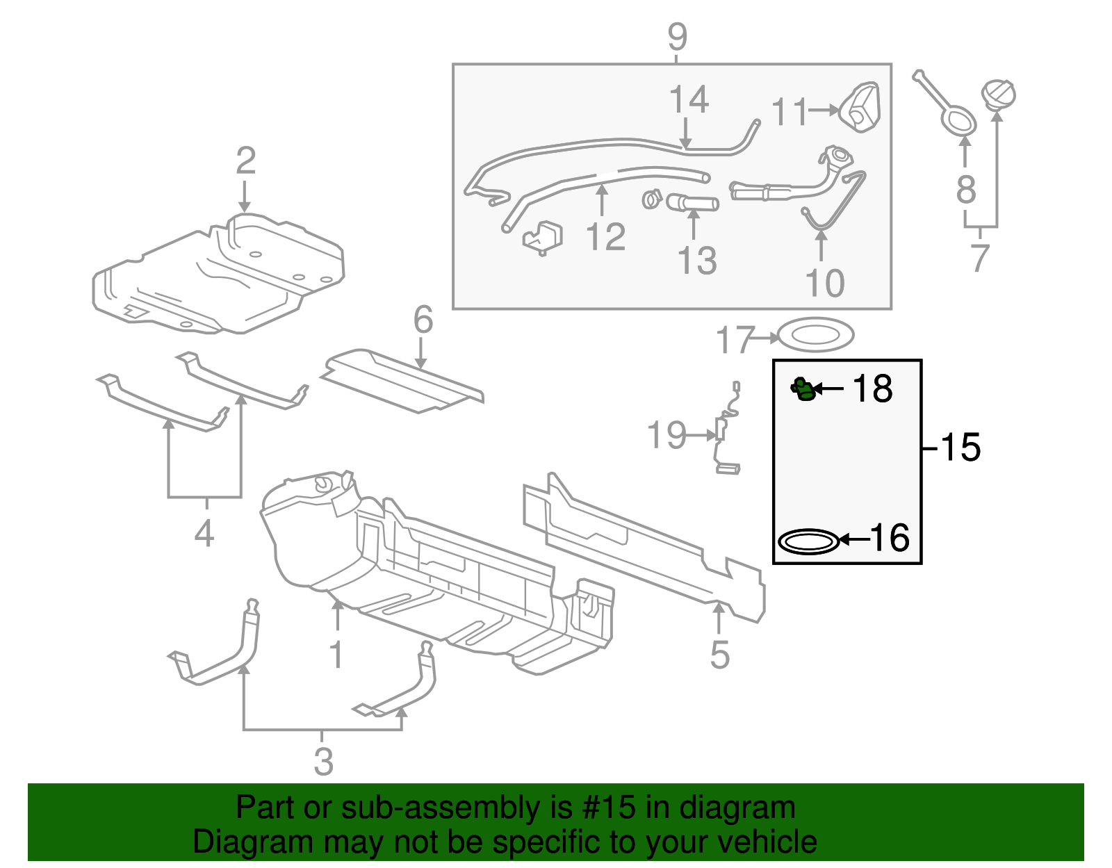 Fuel Pump Module without Fuel Level Sensor, with Seal - GM (84445142)