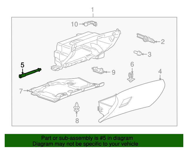 Glove Box Door Hinge Pin GM (13305702) GMPartsNow