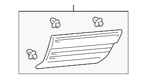 75075-60041-B0 - Molding Assembly 2003-2004 Lexus LX470 | Longo 