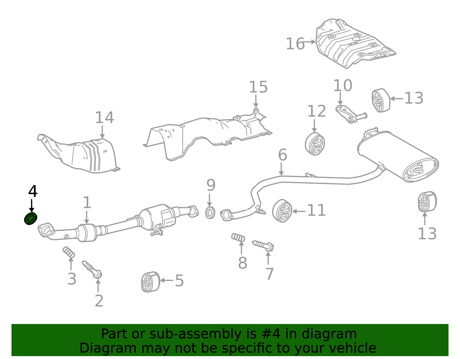Exhaust Pipe Gasket - Scion (17451-0D140)