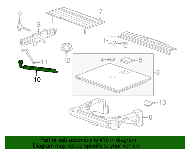 20112023 GM Spare Tire Jack Handle / Wheel Lug Wrench 22787726