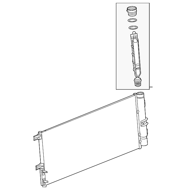 Genuine OEM Air Conditioning Condenser Part 84650606 Fits 20202022 GM