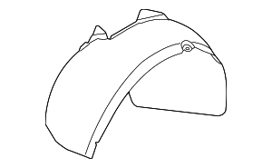 Replacement Repv222149 Fender Liner Compatible with 2013-2017 Volkswagen CC Front, Right Passenger