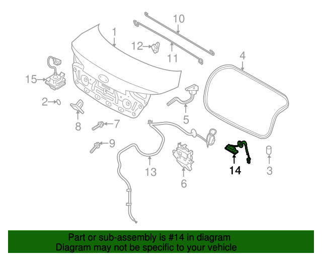 812602G000 Trunk Lid Switch 20112018 Kia World Kia