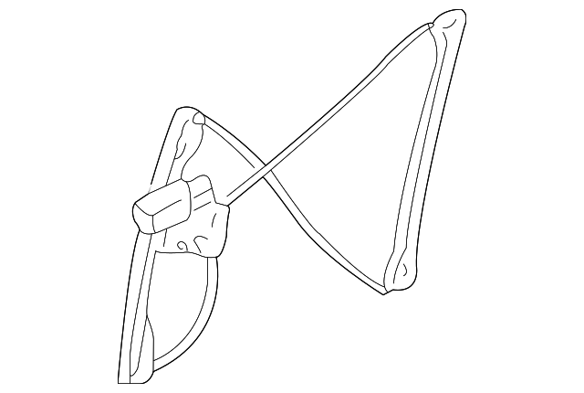 Front Driver Side Power Window Regulator without Motor - GM (89044649)