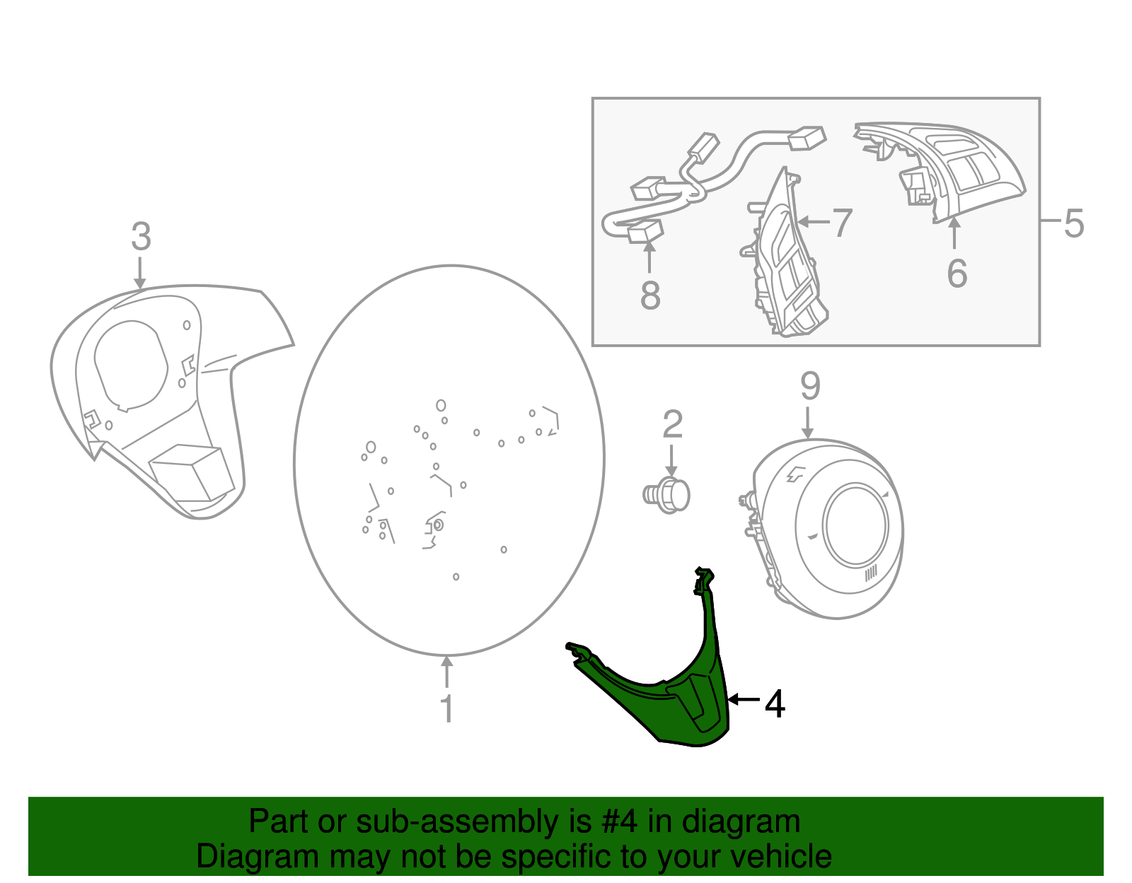 Trim Cover - Toyota (45116-WB003)