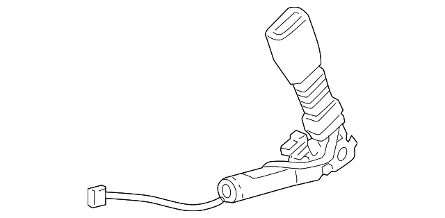 Ebony Driver Seat Belt with Buckle - Cadillac (89024411)