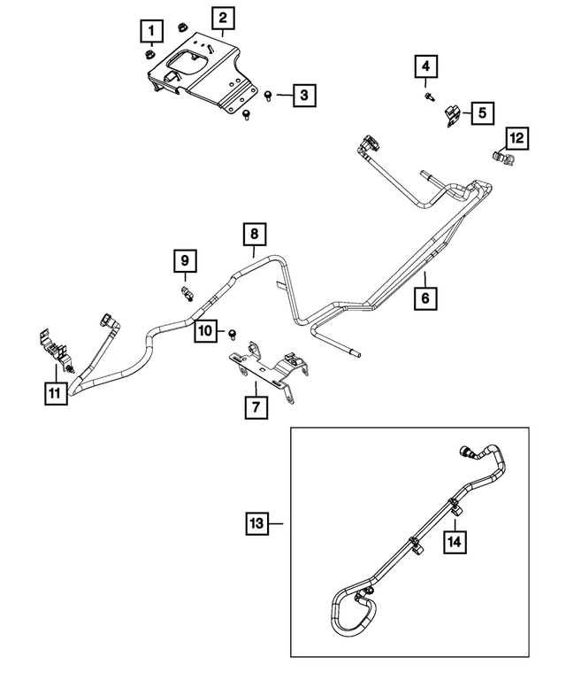 20122018 Jeep Fuel Vapor Tube 68084962AD Mopar Online Parts