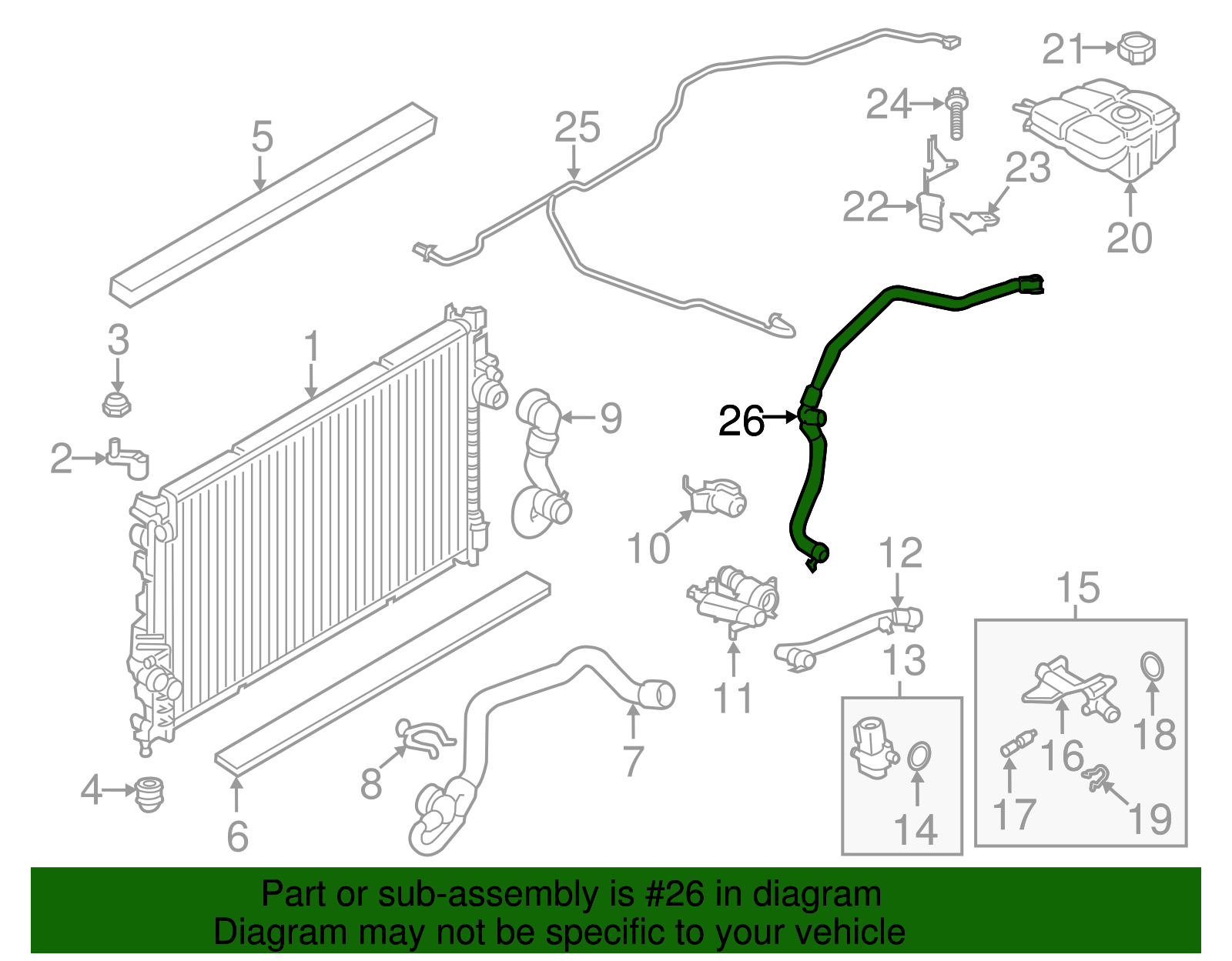 Ford Dealership 2013-2014 Ford Escape Motorcraft™ Engine Coolant Hose ...