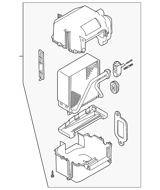 20042008 Chevrolet Air Conditioning Evaporator Core and Case Assembly