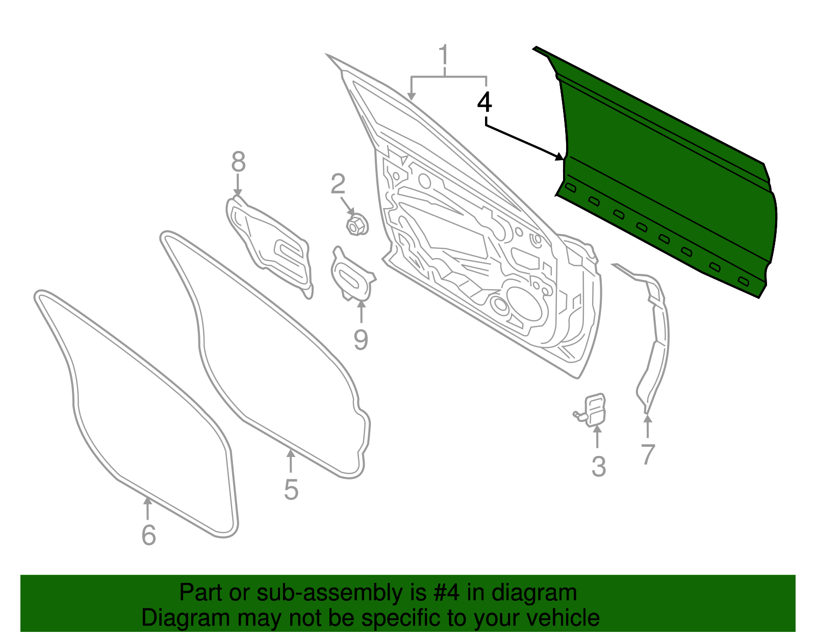 Outer Panel - Ford (GD9Z-5420200-A)