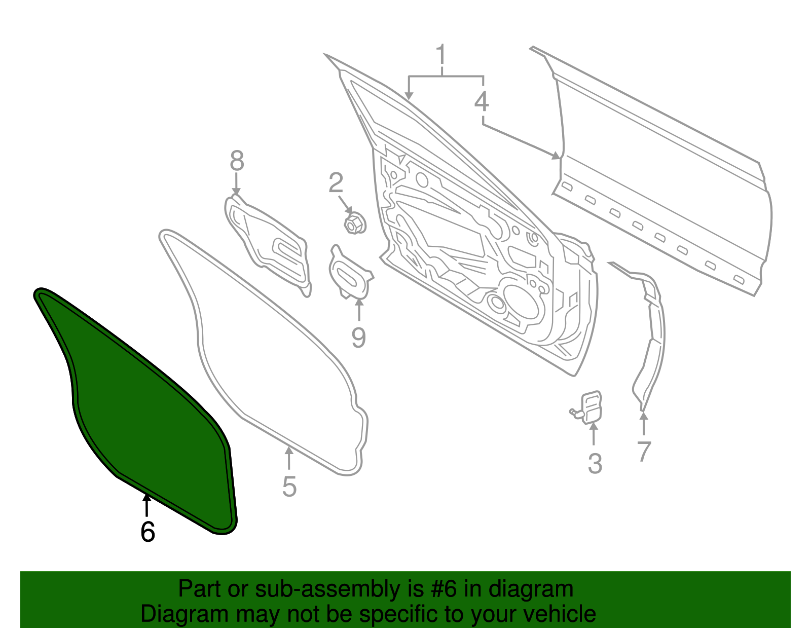 Weather-Strip On Body - Ford (GD9Z-5420708-A)