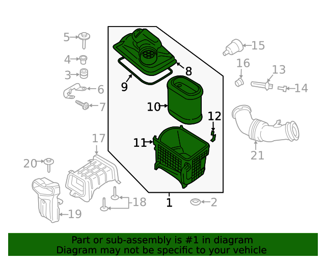 20172019 Ford Air Cleaner Assembly HC3Z9600D