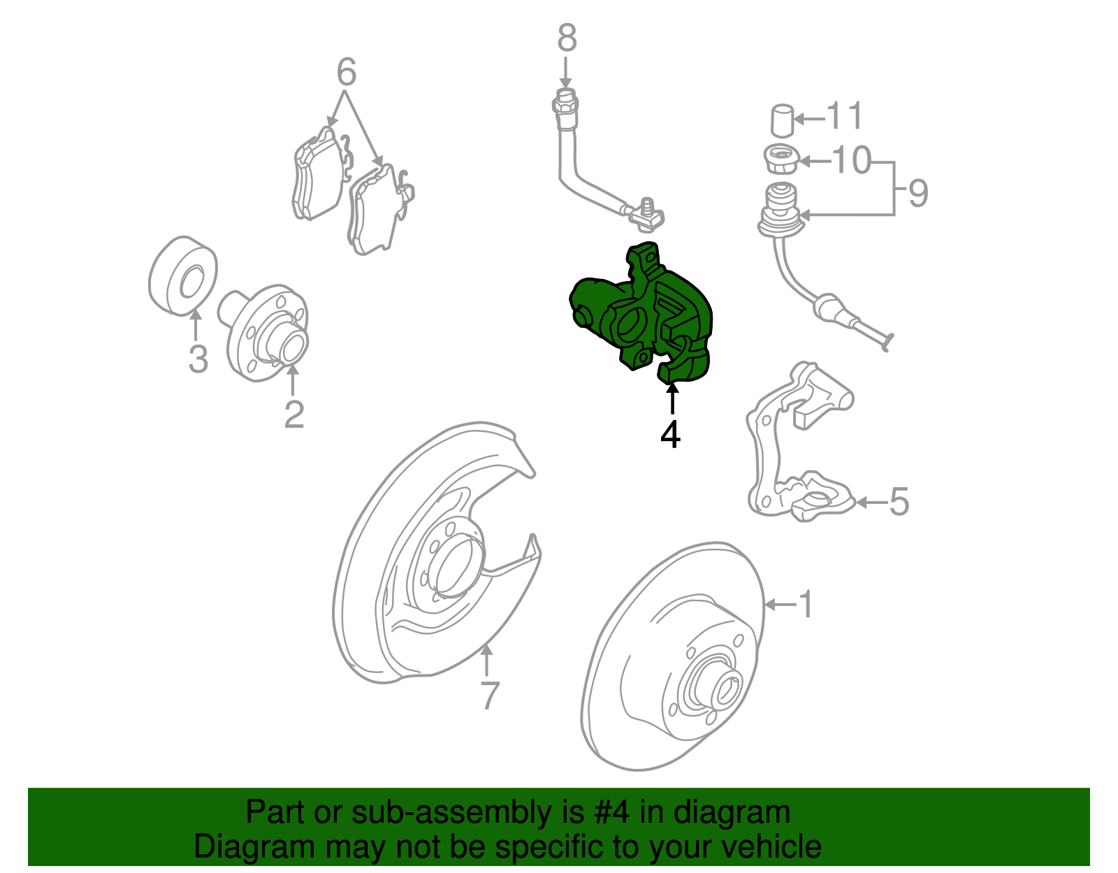 Caliper - Volkswagen (8E0-615-424-A)