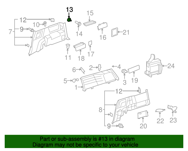 20072014 Toyota FJ Cruiser Tie Down Hook 6426735020B0 Toyota Parts