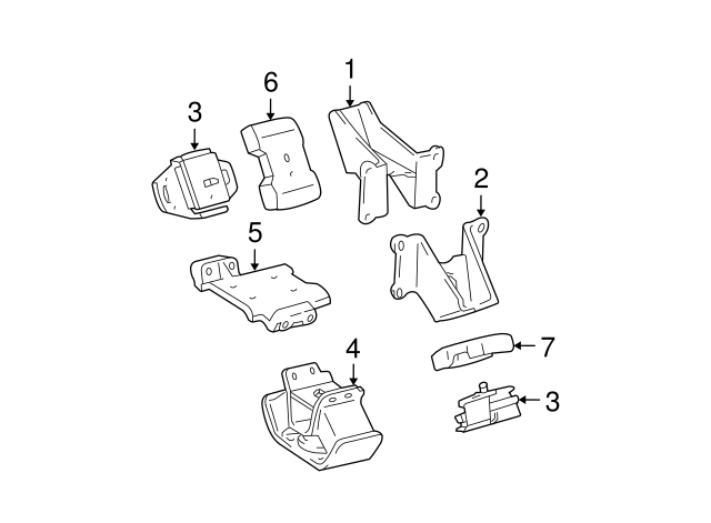 Toyota 51431-35160 Engine Mounting Bracket